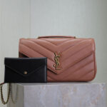 Saint Laurent Loulou Medium In Matelasse Lambskin